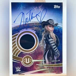 Natalya Bookend Event-Worn Patch On-Card Auto